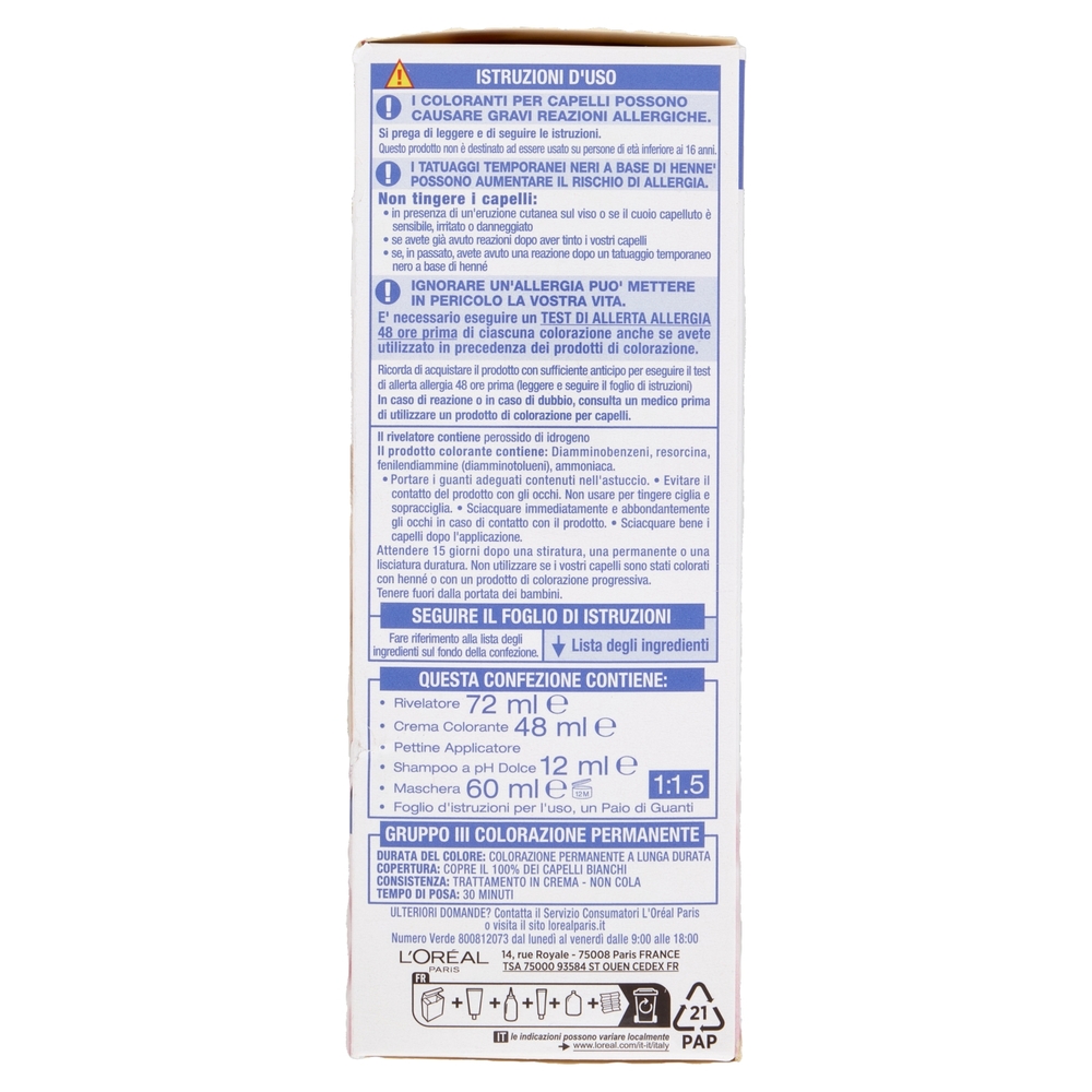 L'Oréal Paris Excellence Pure Blonde Colorazione Triplo Trattamento 01 Biondo Ultra Chiaro Naturale